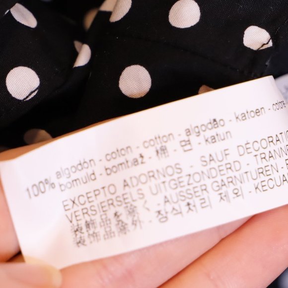 NWT Zara Polka Dot Crop Top Sz L - Picture 5 of 5